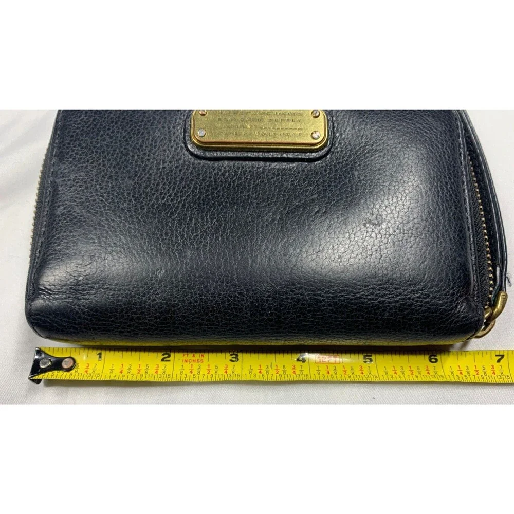 Marc by Marc Jacobs Black Leather Standard Supply Workwear Wristlet Wallet